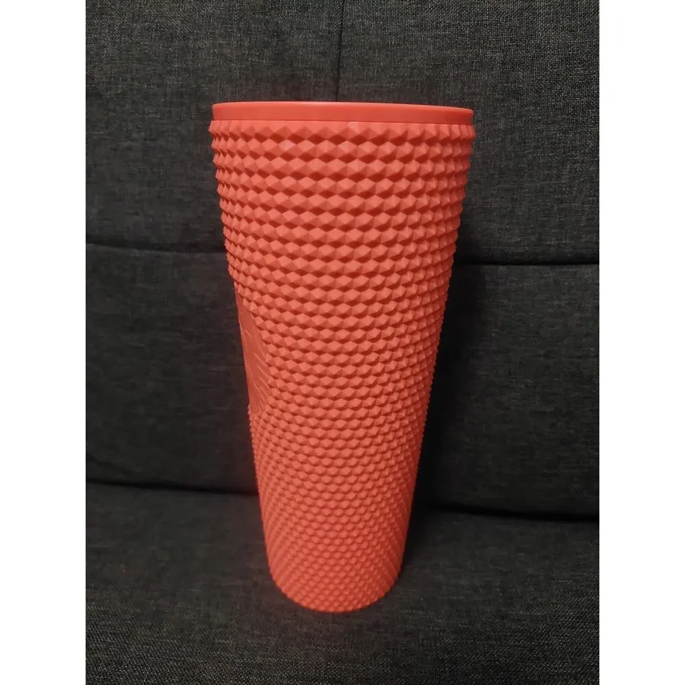 New Starbucks Summer 2022 Bling Studded Dragon Fruit 24oz Tumbler CUP ONLY Nice